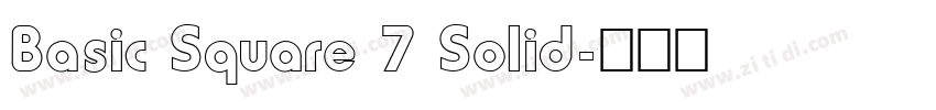 Basic Square 7 Solid字体转换
